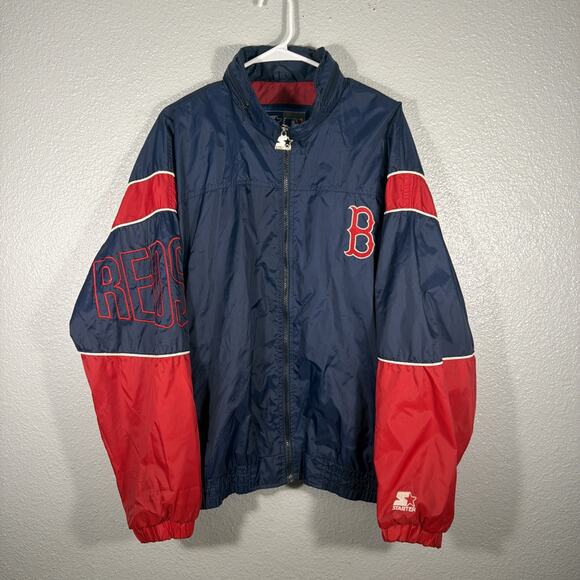 STARTER Other - Vintage 90s Starter Full Zip Boston Red Sox Light Weight Windbreaker Jacket L